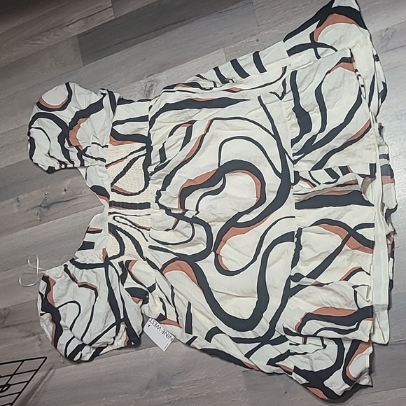 NWT Nine West Babydoll Mini Boho Fall Dress Size 3XL Plus Size - Picture 8 of 8